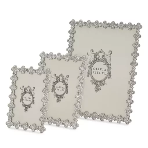 Best deal ⌛ Olivia Riegel Silver Pavé Clover Frame 😉 -Many Online Shop unnamed file 197