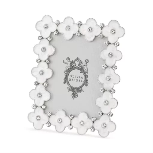 Promo 🤩 Olivia Riegel Enamel Clover 2.5" X 3.5" Frame White 🧨 -Many Online Shop unnamed file 259