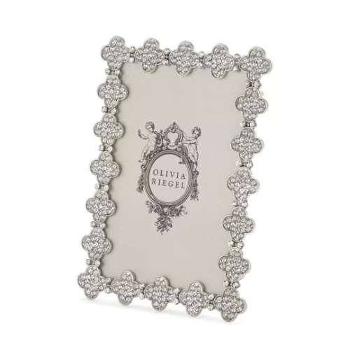 Buy 🎁 Olivia Riegel Pavé Clover 4" X 6" Frame Silver 🥰 -Many Online Shop unnamed file 287