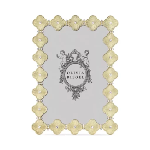 Brand new 🥰 Olivia Riegel Gold Clover Picture Frame, 4" X 6 🤩 -Many Online Shop unnamed file 300