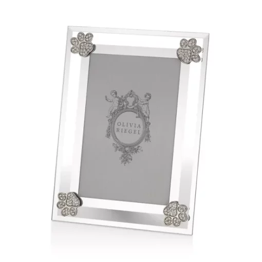 Discount 💯 Olivia Riegel Paw Print Frame, 4" X 6" Silver ⭐ -Many Online Shop unnamed file 304