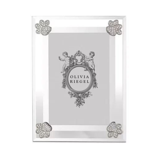 Discount 💯 Olivia Riegel Paw Print Frame, 4" X 6" Silver ⭐ -Many Online Shop unnamed file 305