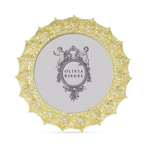 New 🔔 Olivia Riegel Gold Windsor Round Frame, 4" 🎉 -Many Online Shop unnamed file 339